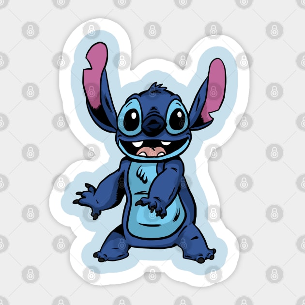 Stitch Sticker by Black Snow Comics